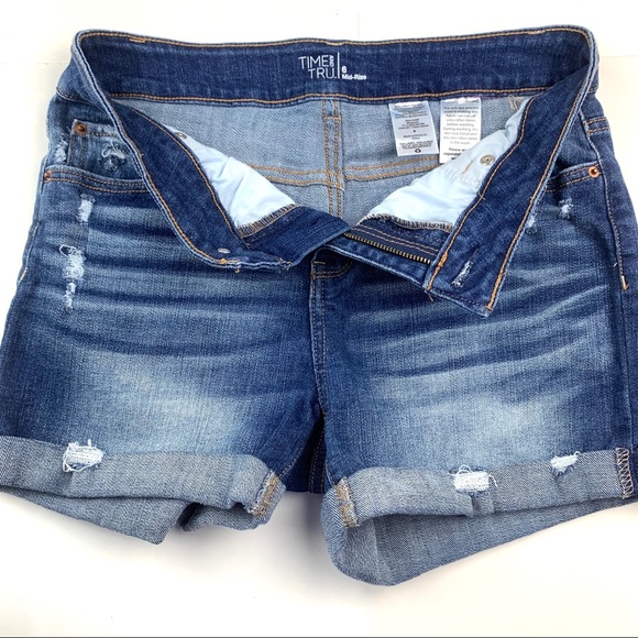 Jean Shorts Stretch Mid Rise, Juniors 6 - Picture 8 of 11